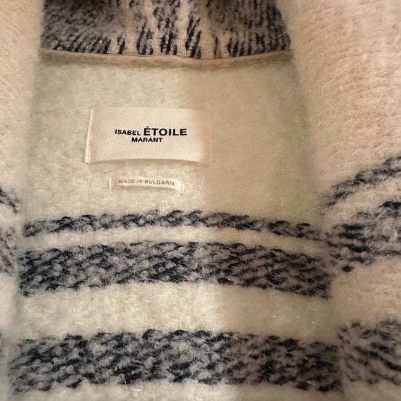 Isabel Marant Étoile Black and Cream Wool Jacket - Picture 2 of 14